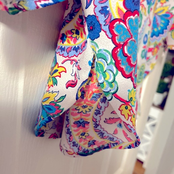 Glam off the shoulder floral paisley top small - Picture 6 of 10